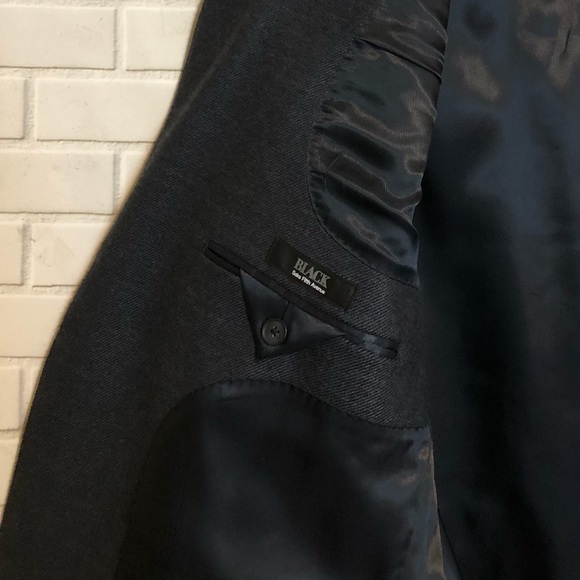 New Saks Fifth Avenue Black Label Men's Blue Slim Fit Wool Blazer Jacket 46R - Picture 11 of 16